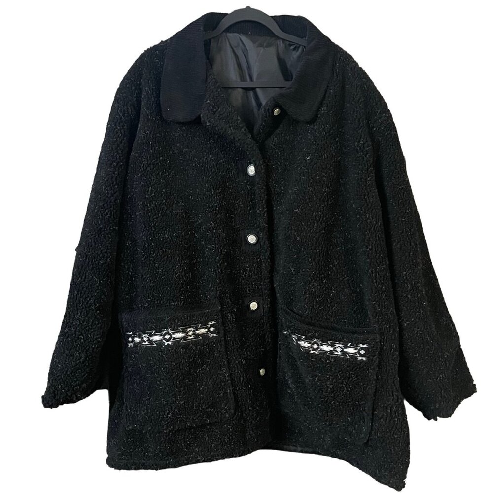 Weather Stoppers Totes Aztec Women’s Reversible Jacket 90s cabincore